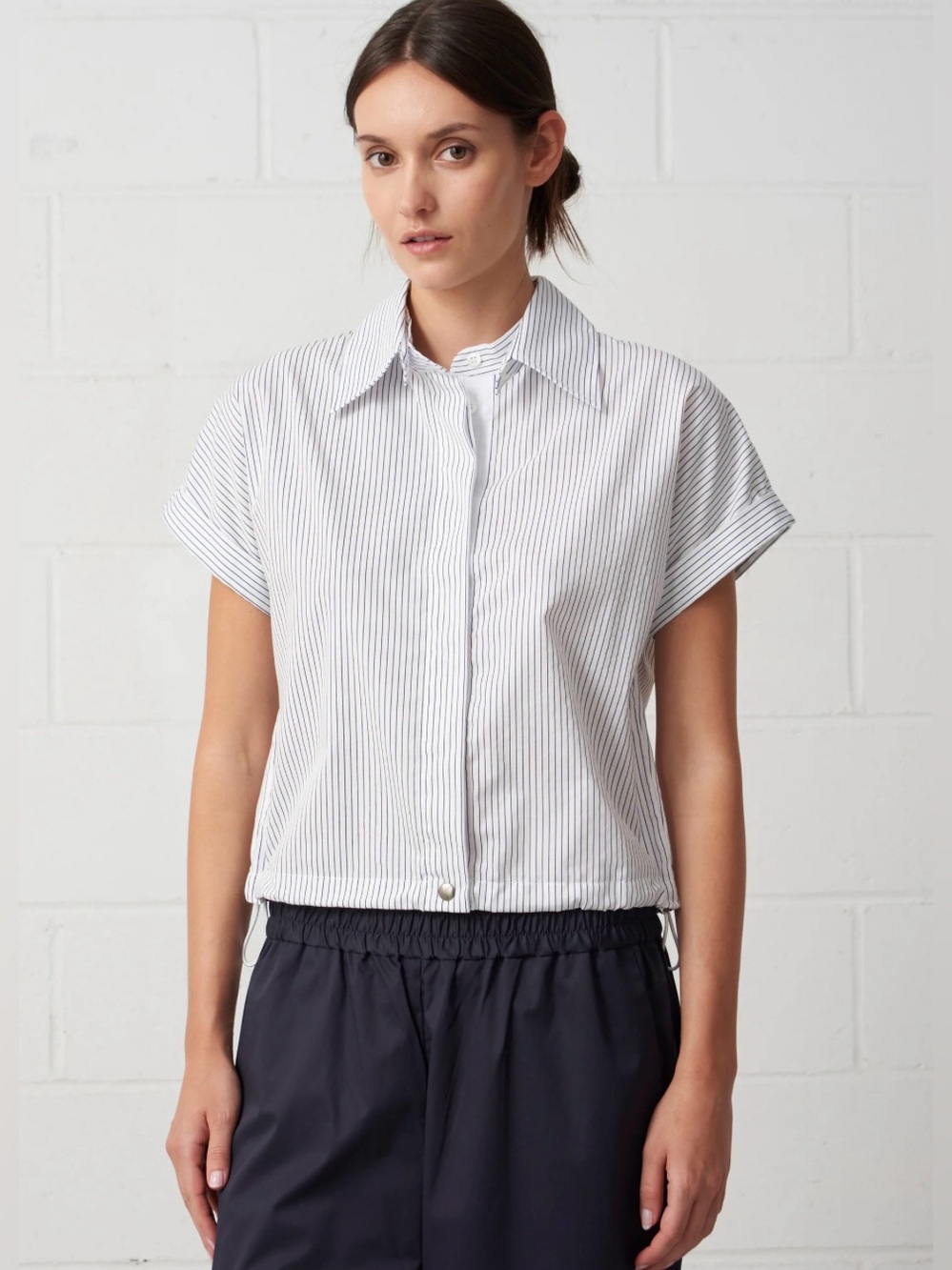 WE-AR4 The Bungee White Blue Striped Shirt